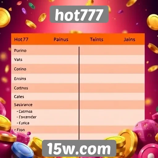 Comparação entre hot777 e concorrentes no mercado