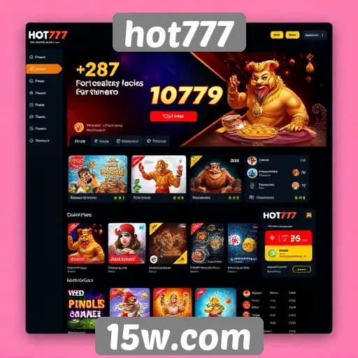Interface e usabilidade do site hot777